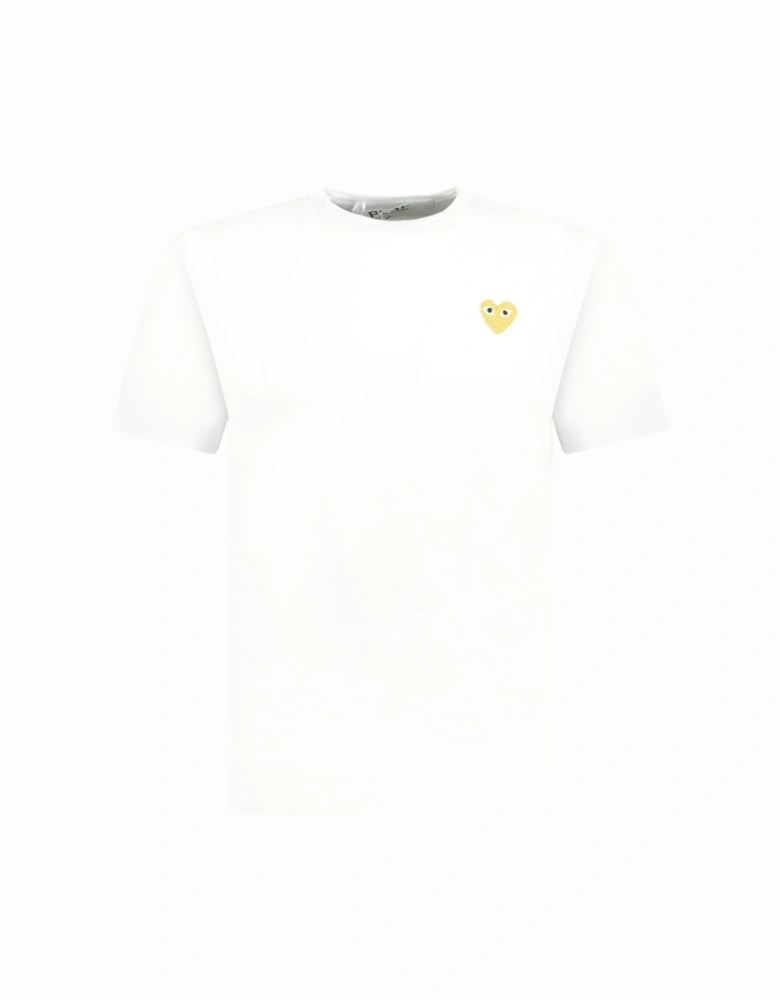 Gold Heart Logo T-Shirt White