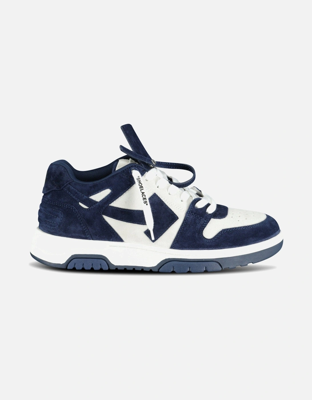 Out Of Office Low-Top Suede Trainers Navy & White, 5 of 4