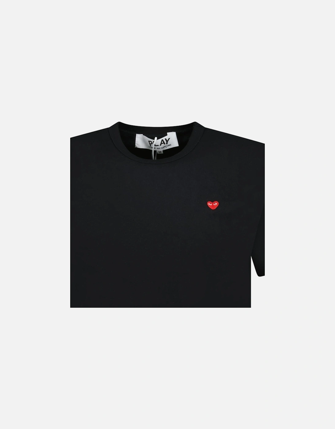 Small Stitch Heart T-Shirt Black