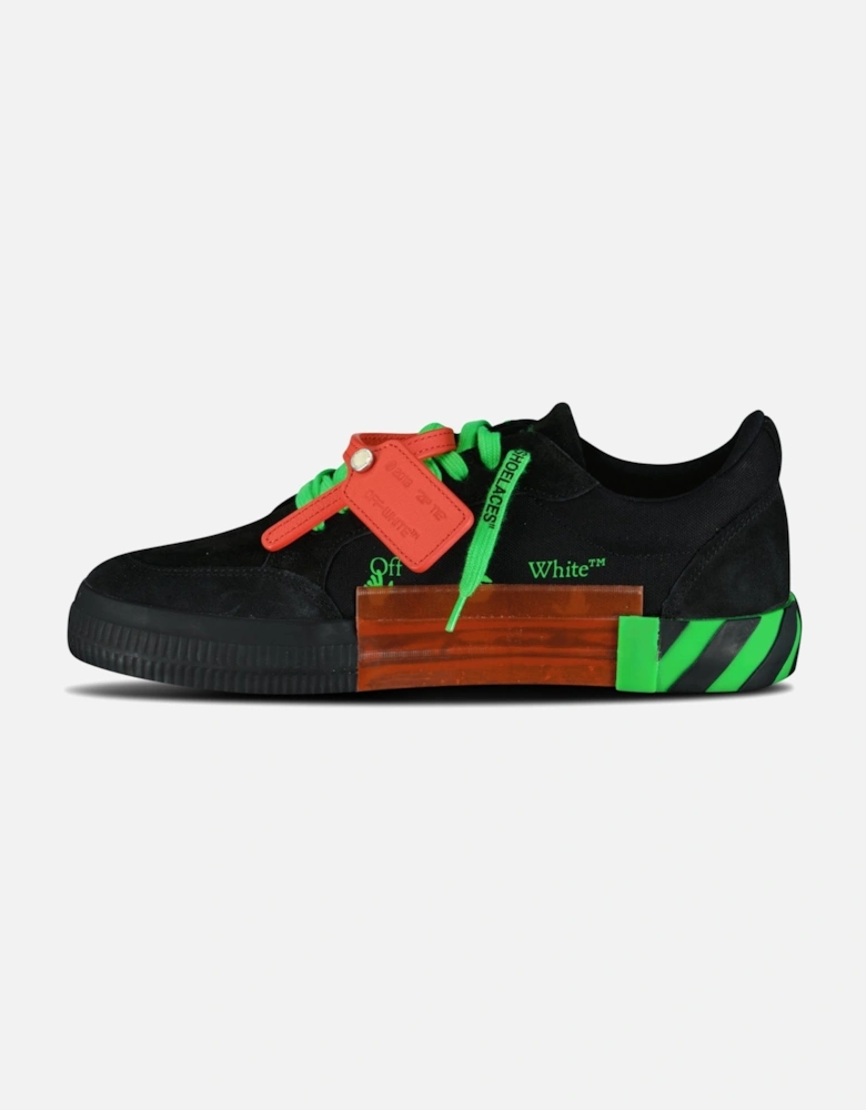 Vulcanized Low Top Trainers Black & Green