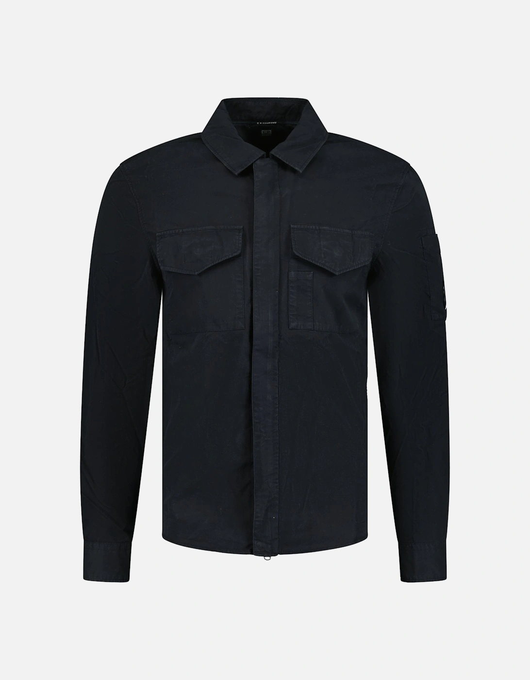 'Gabardine' Overshirt Black, 4 of 3