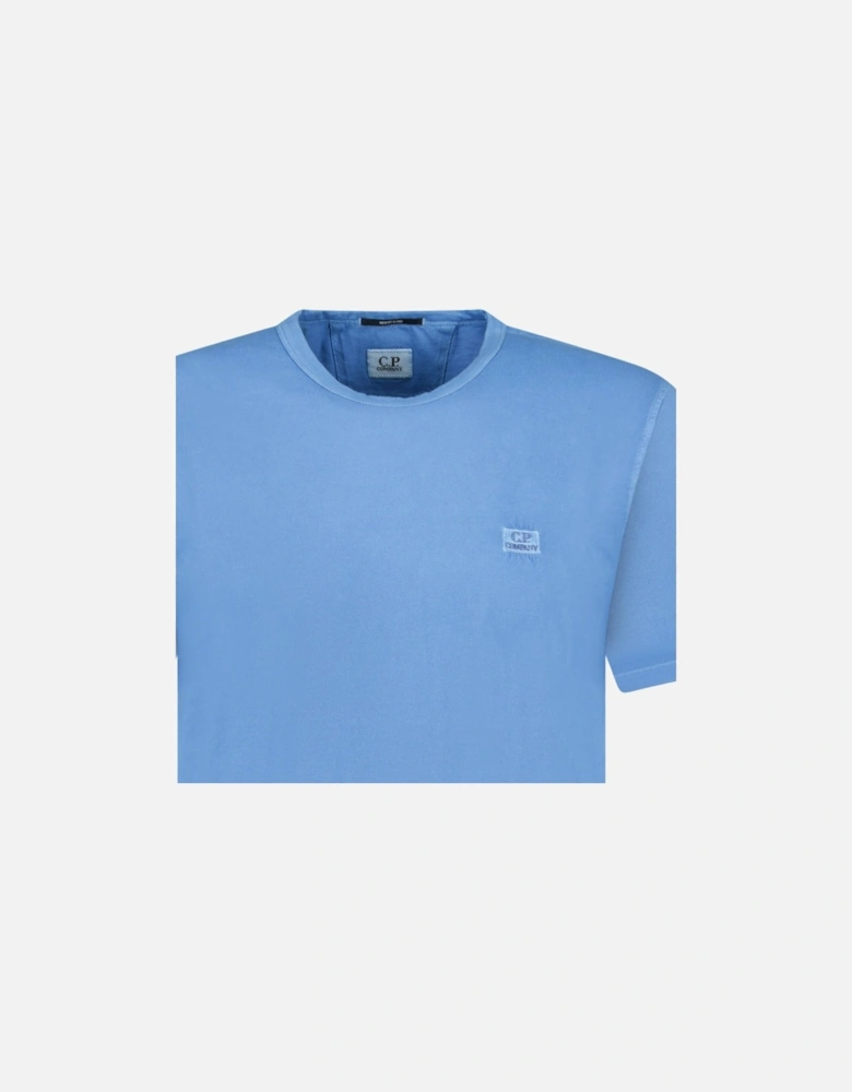 Patch Print Logo T-Shirt Blue