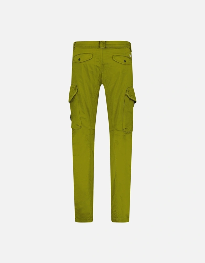 Sateen Stretch Cargo Pants Green