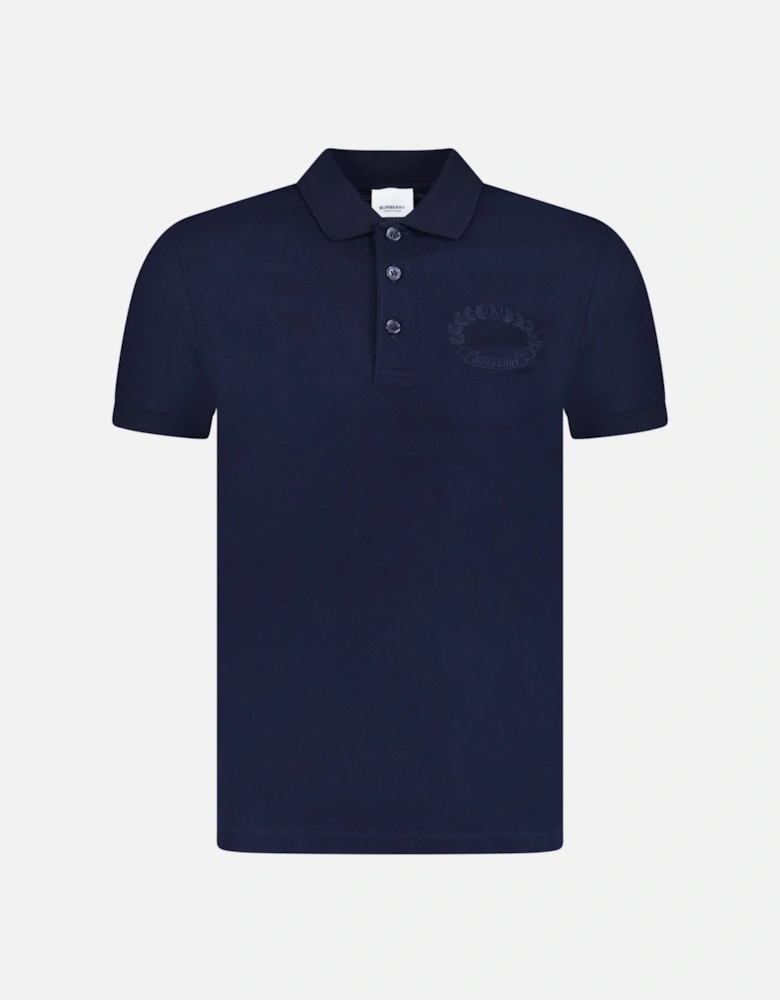 'Walworth' Crest Polo-Shirt Navy