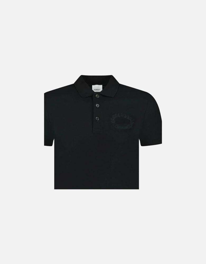 'Walworth' Crest Polo-Shirt Black