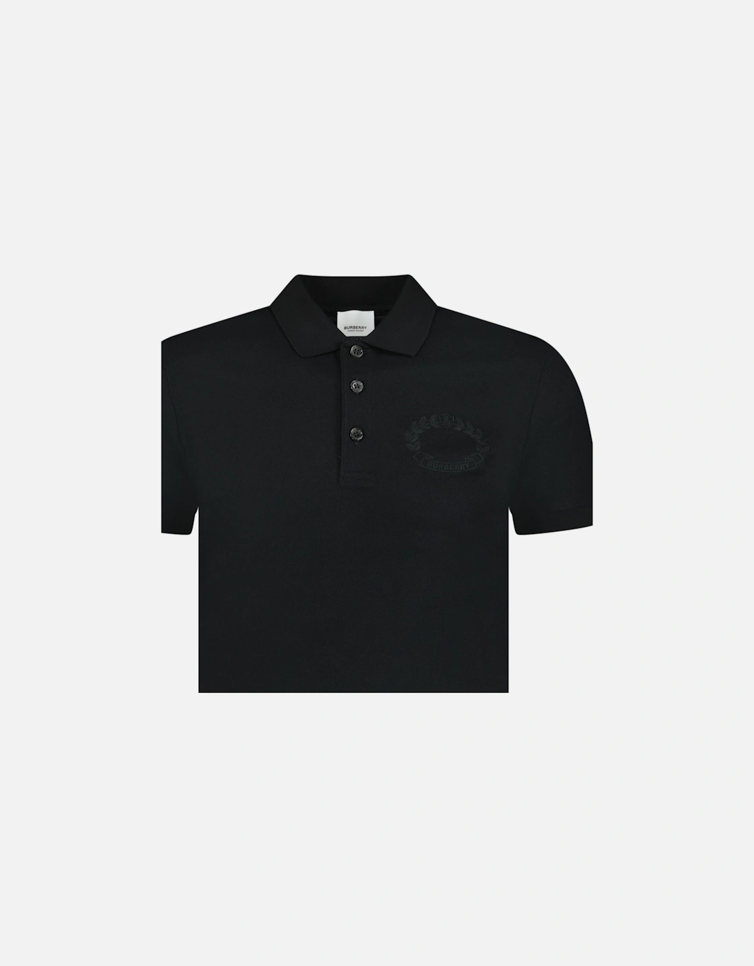 'Walworth' Crest Polo-Shirt Black