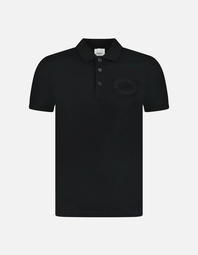 'Walworth' Crest Polo-Shirt Black