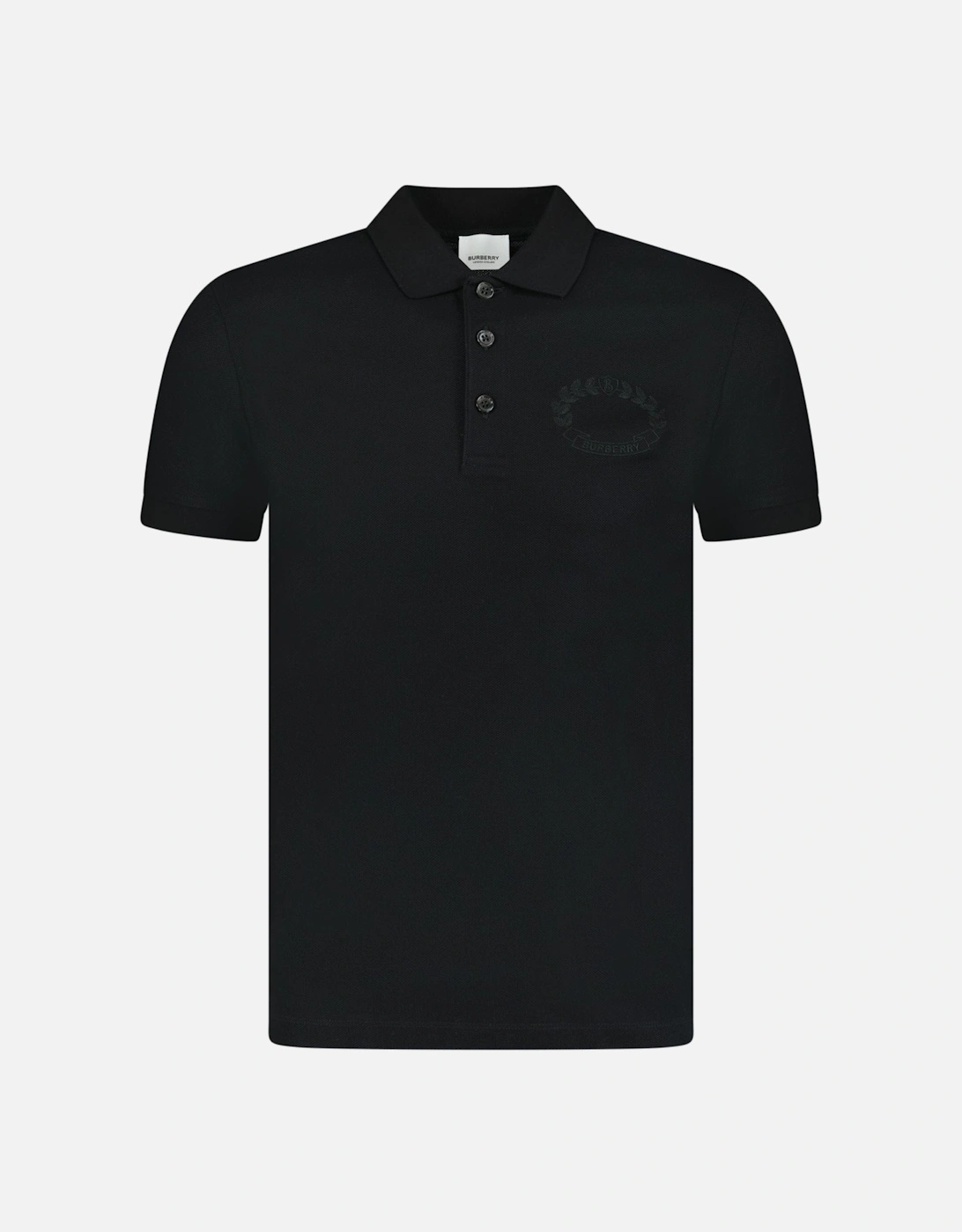 'Walworth' Crest Polo-Shirt Black, 4 of 3