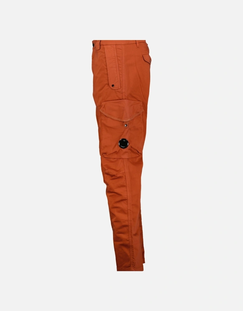 Sateen Stretch Cargo Pants Brick Red