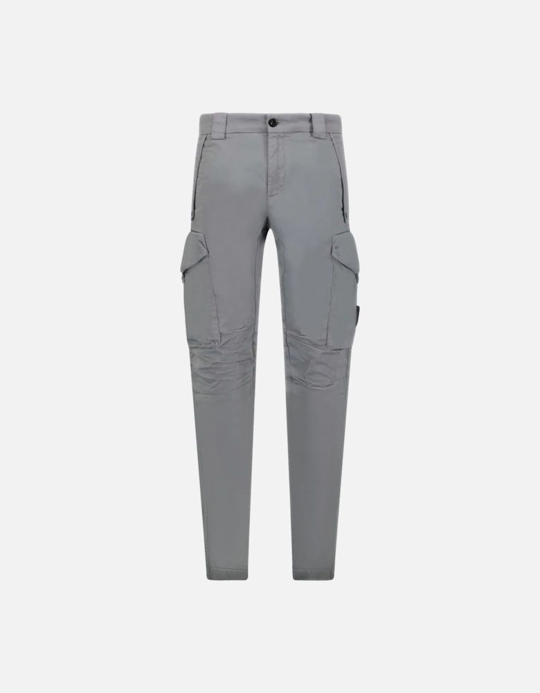Sateen Stretch Cargo Pants Grey