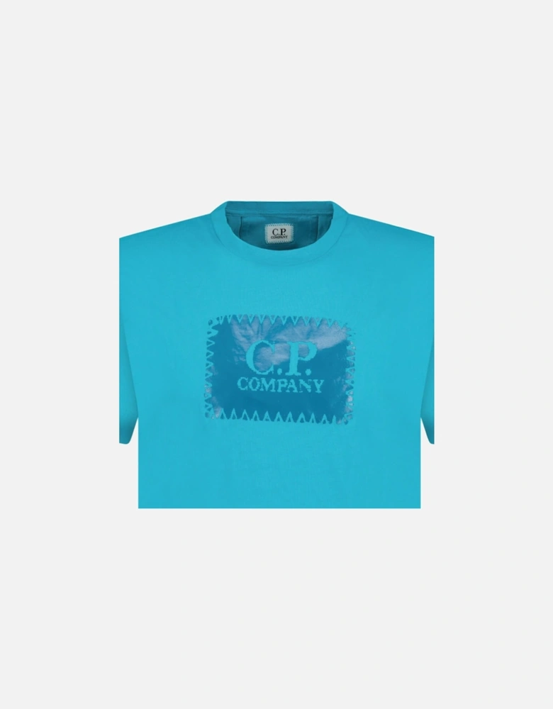 Chest Logo T-Shirt Ocean Blue