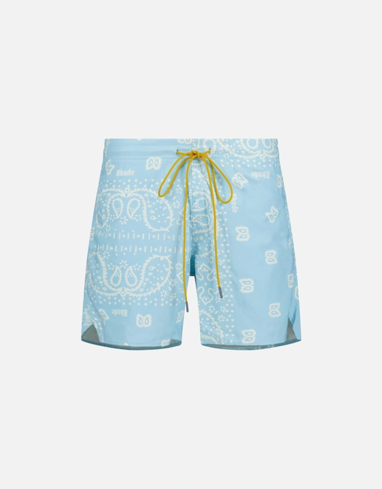 Bandana Swim Shorts Sky Blue