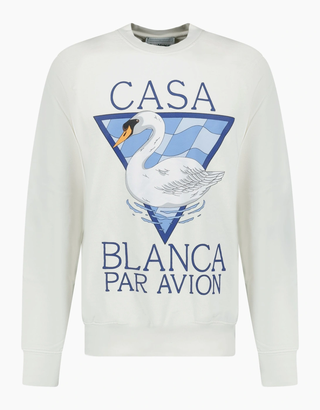 Casablanca Men's Casablanca Par Avion Screen Printed Sweatshirt White