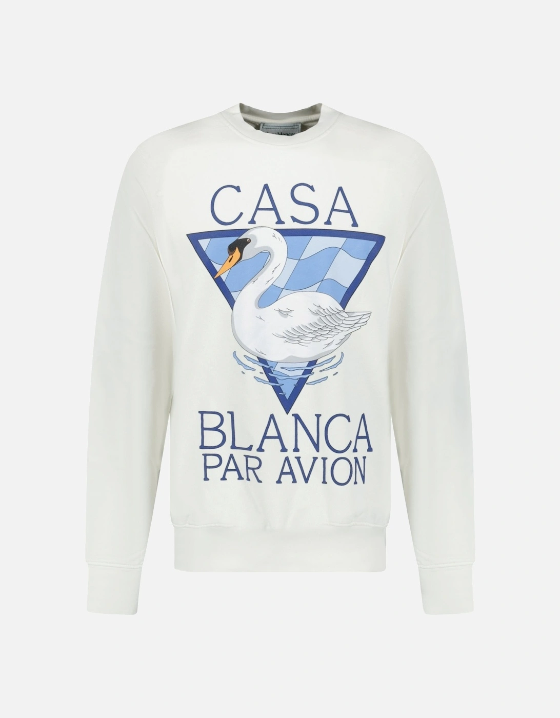 Par Avion Screen Printed Sweatshirt White, 4 of 3