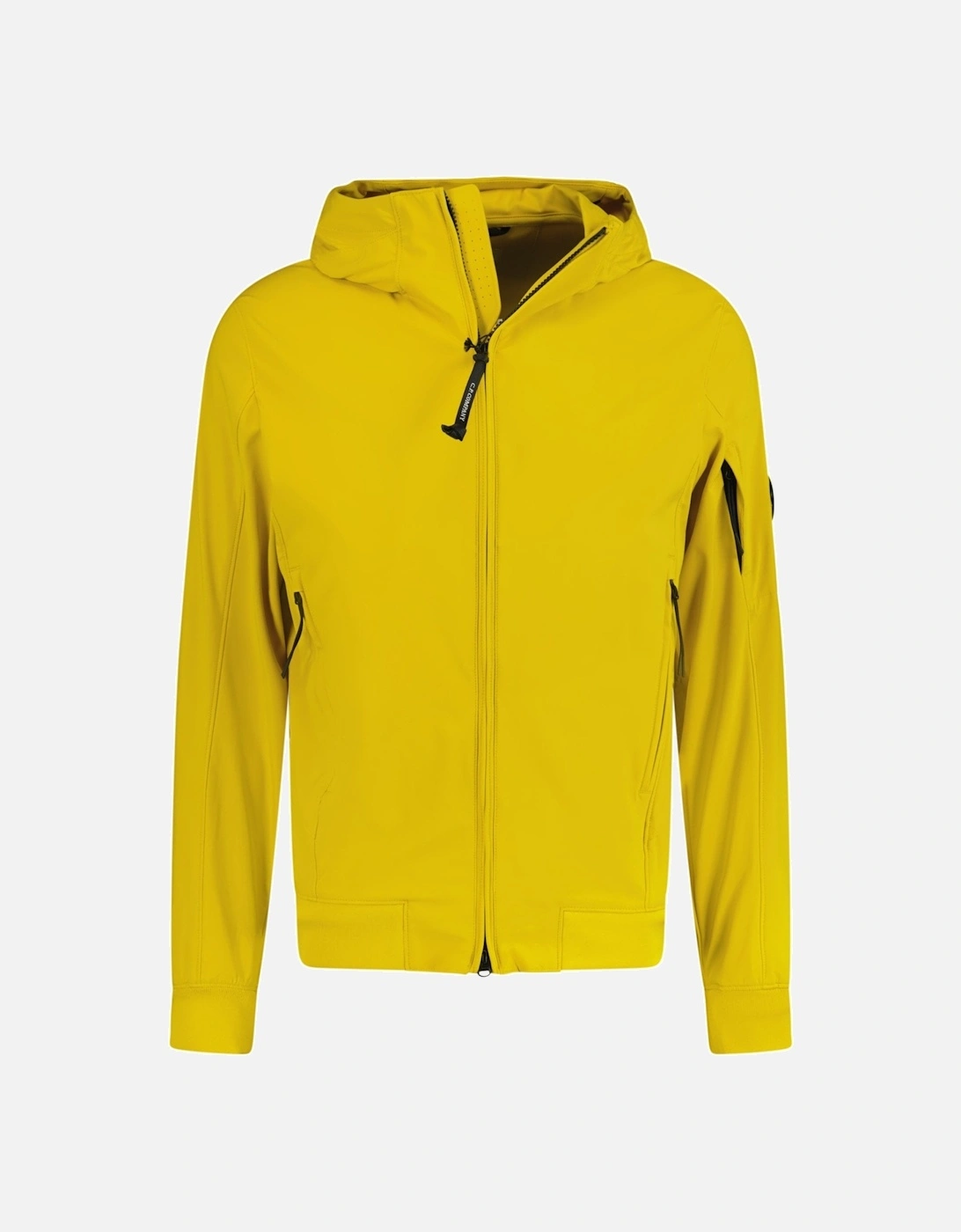 Men's CP Company Softshell Hooded Arm Lens Jacket Yellow - Size: 40/Regular