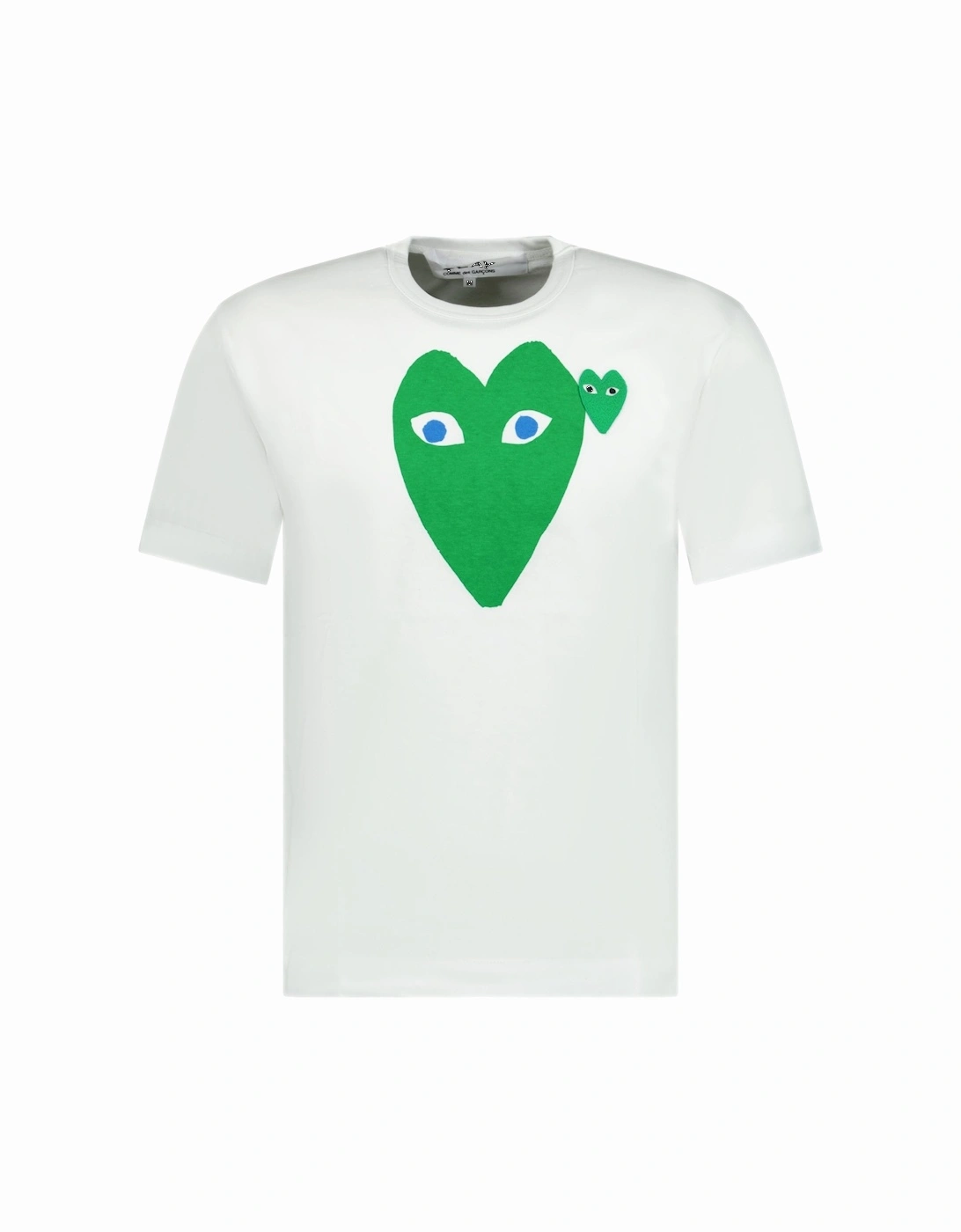 Big Print Green Heart T-Shirt White, 3 of 2