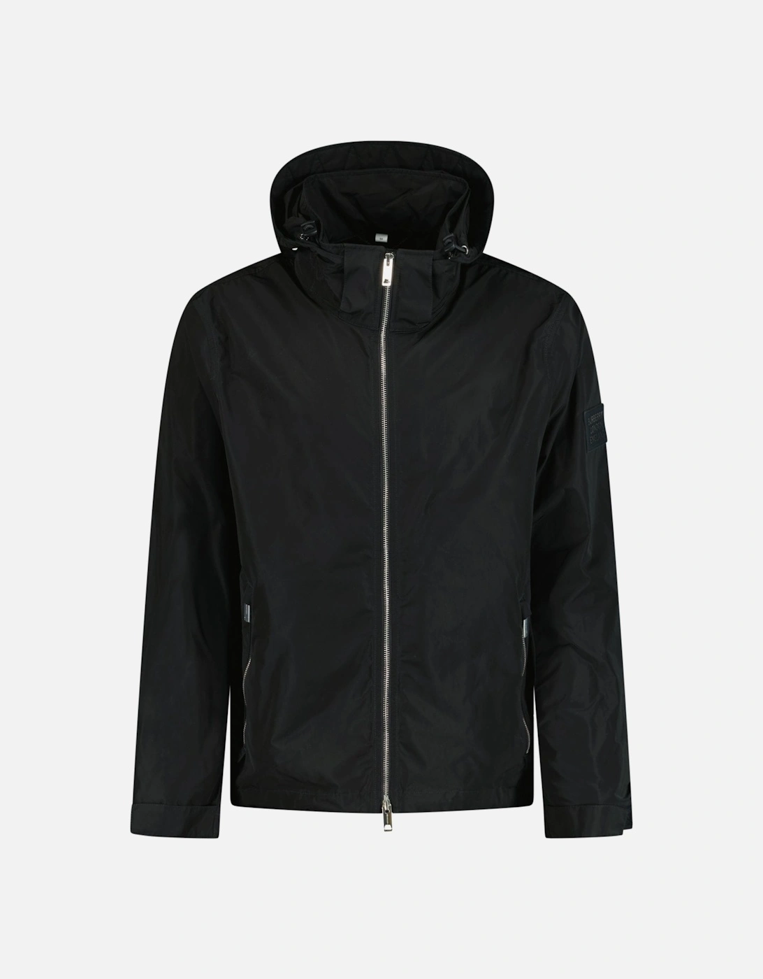 'Hargrave' Zip-up Drawstring Hooded Jacket Black, 6 of 5