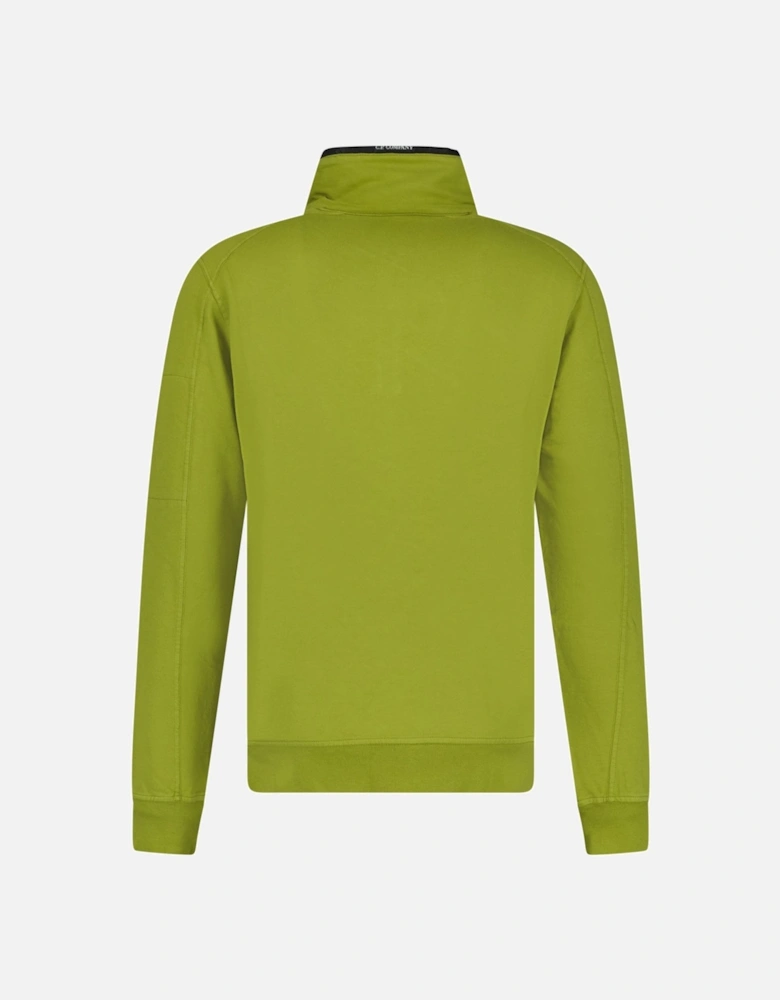 1/4 Zip Lens Sweatshirt Light Fleece Olive