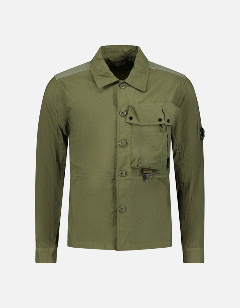 'Taylon P' Lens Overshirt Jacket Green