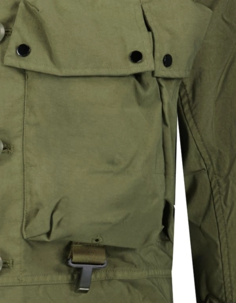 'Taylon P' Lens Overshirt Jacket Green