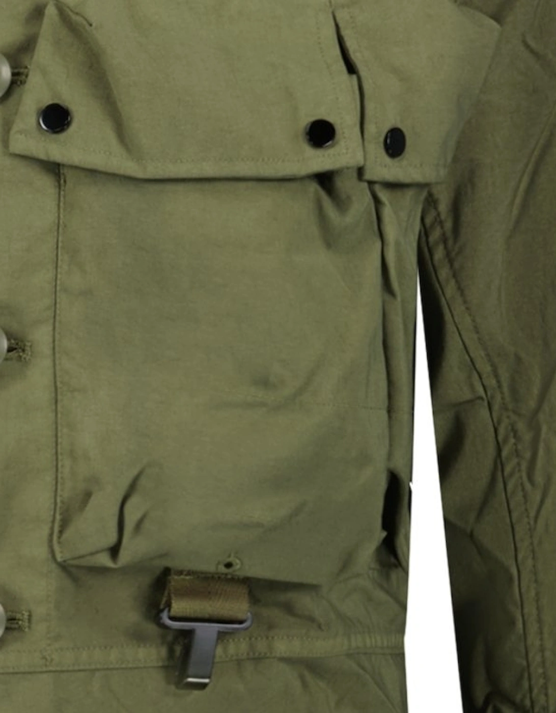 'Taylon P' Lens Overshirt Jacket Green