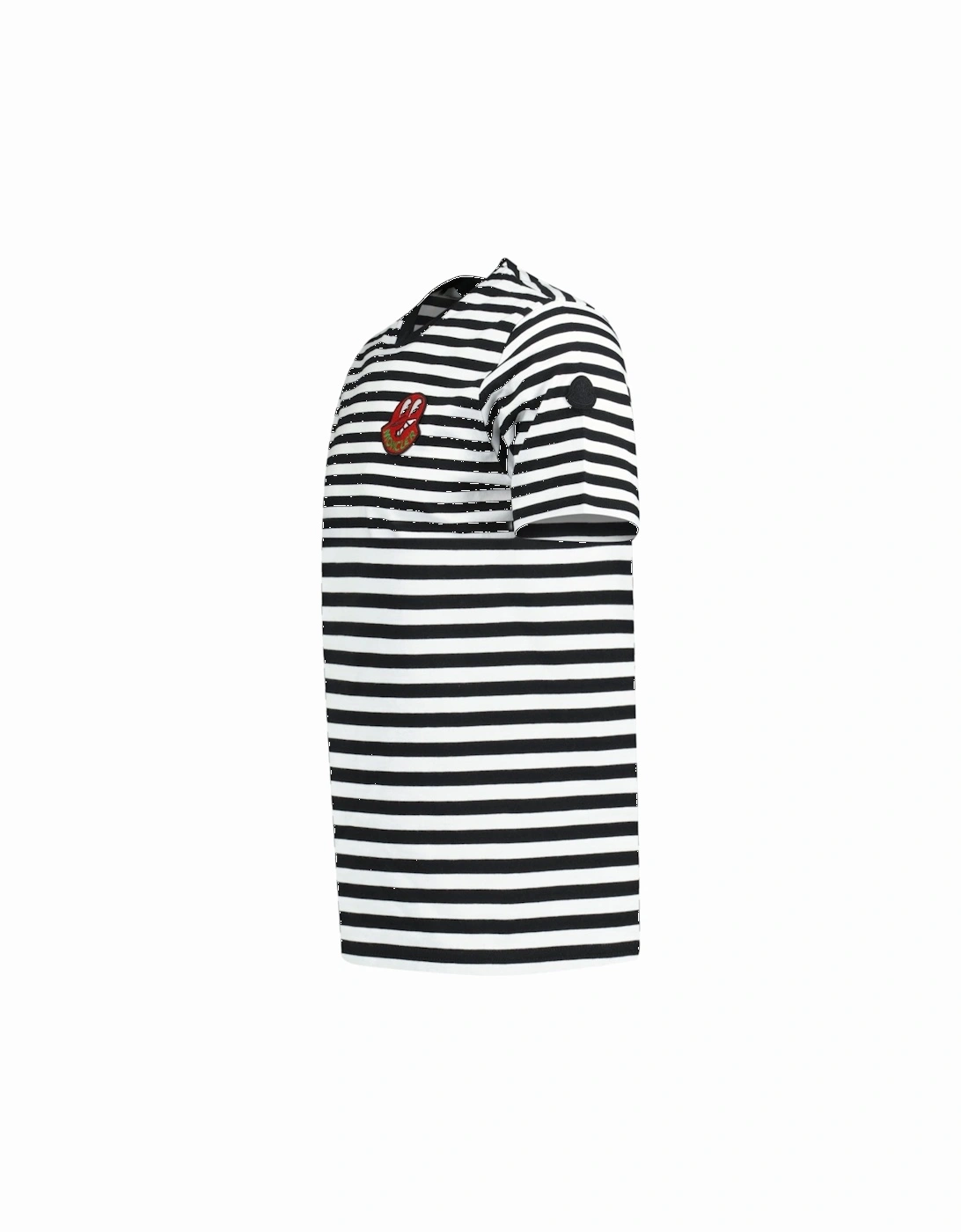 'Rigato' Logo T-Shirt Black & White Stripe
