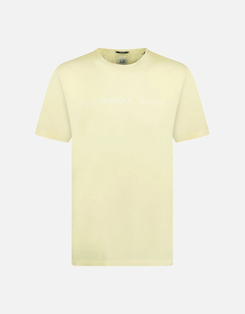 Resist Dyed T-Shirt Sky Yellow