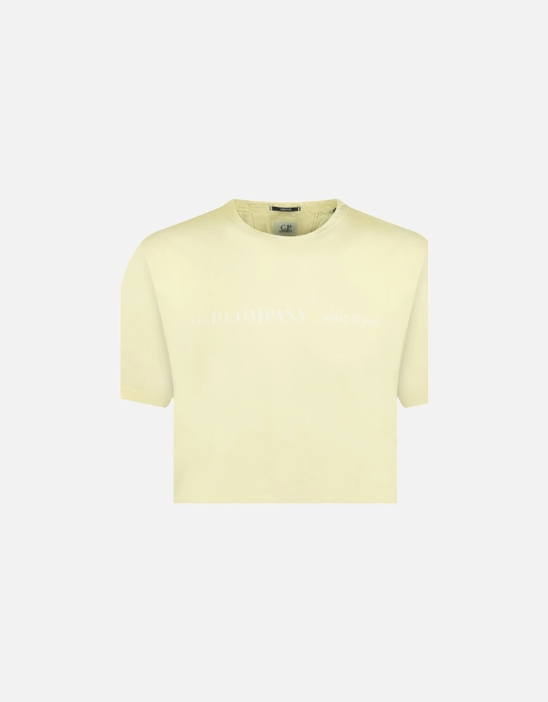Resist Dyed T-Shirt Sky Yellow