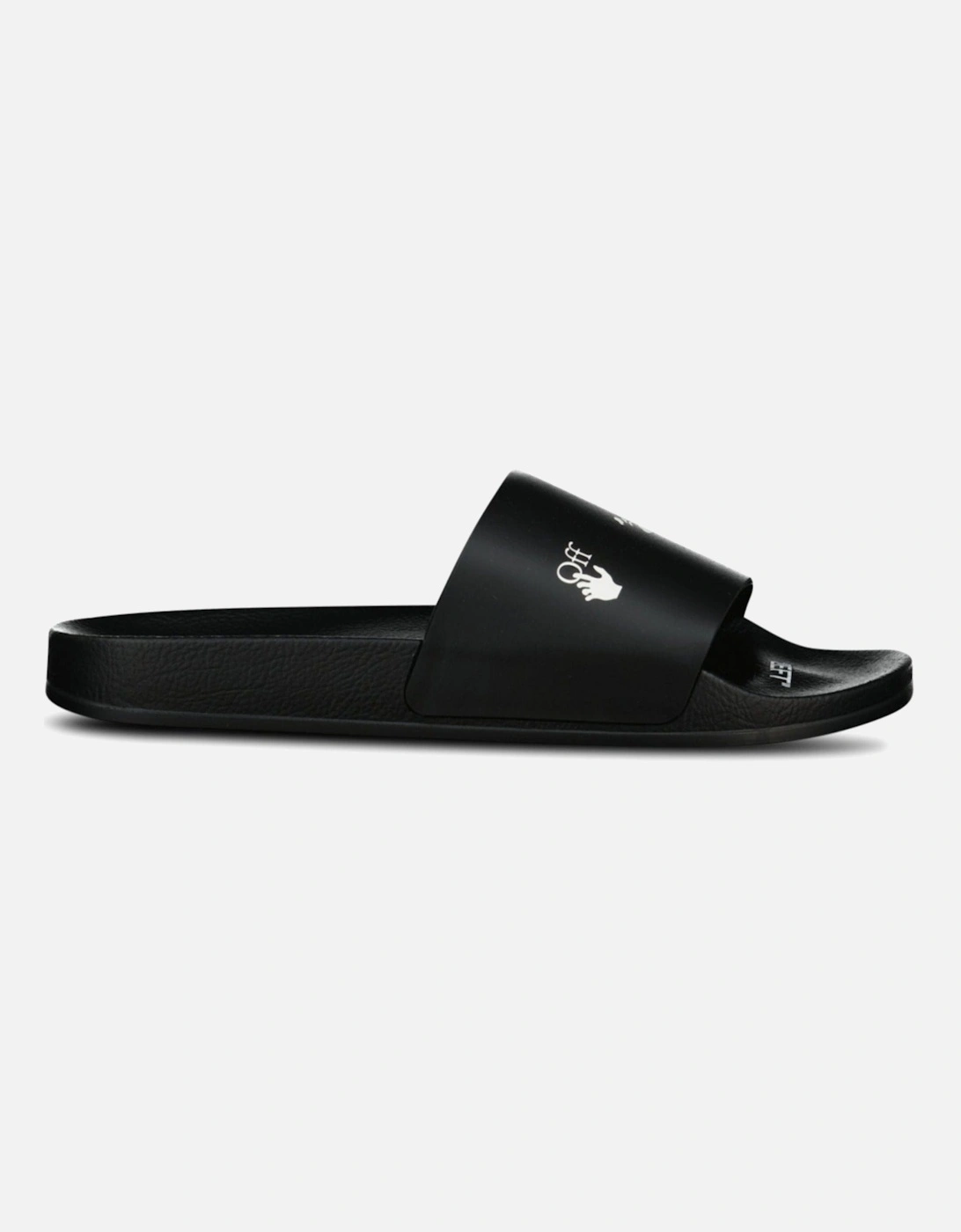 (WOMENS) White Drowning Man Sliders Black, 5 of 4