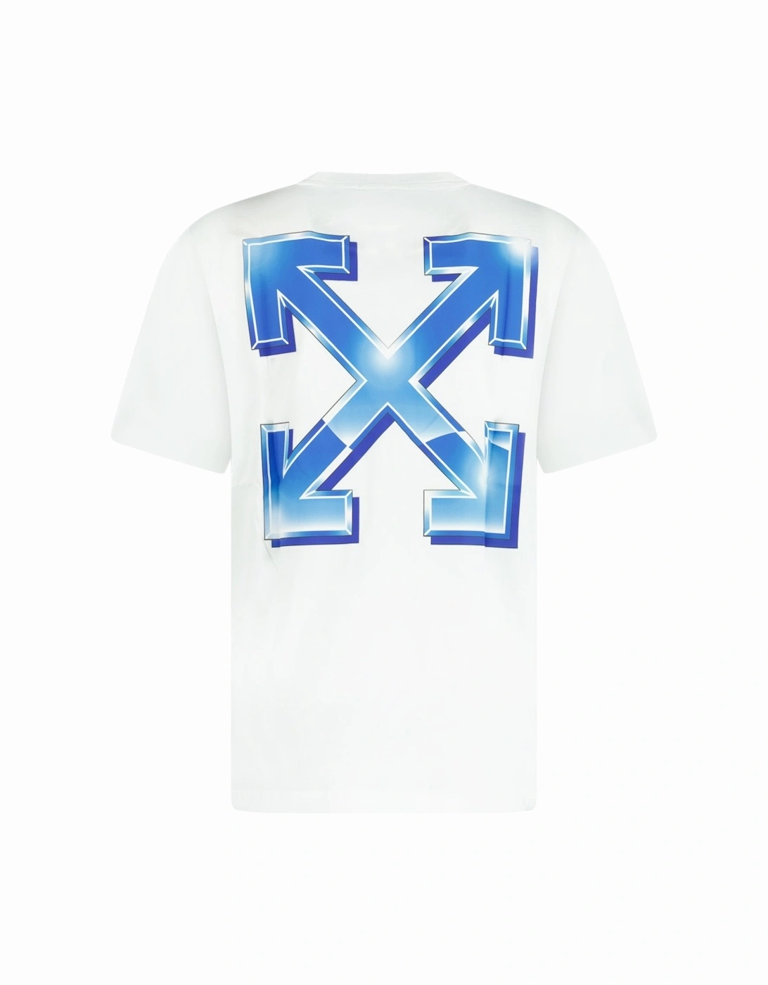 Blue Metal Arrows Slim T-shirt White, 4 of 3