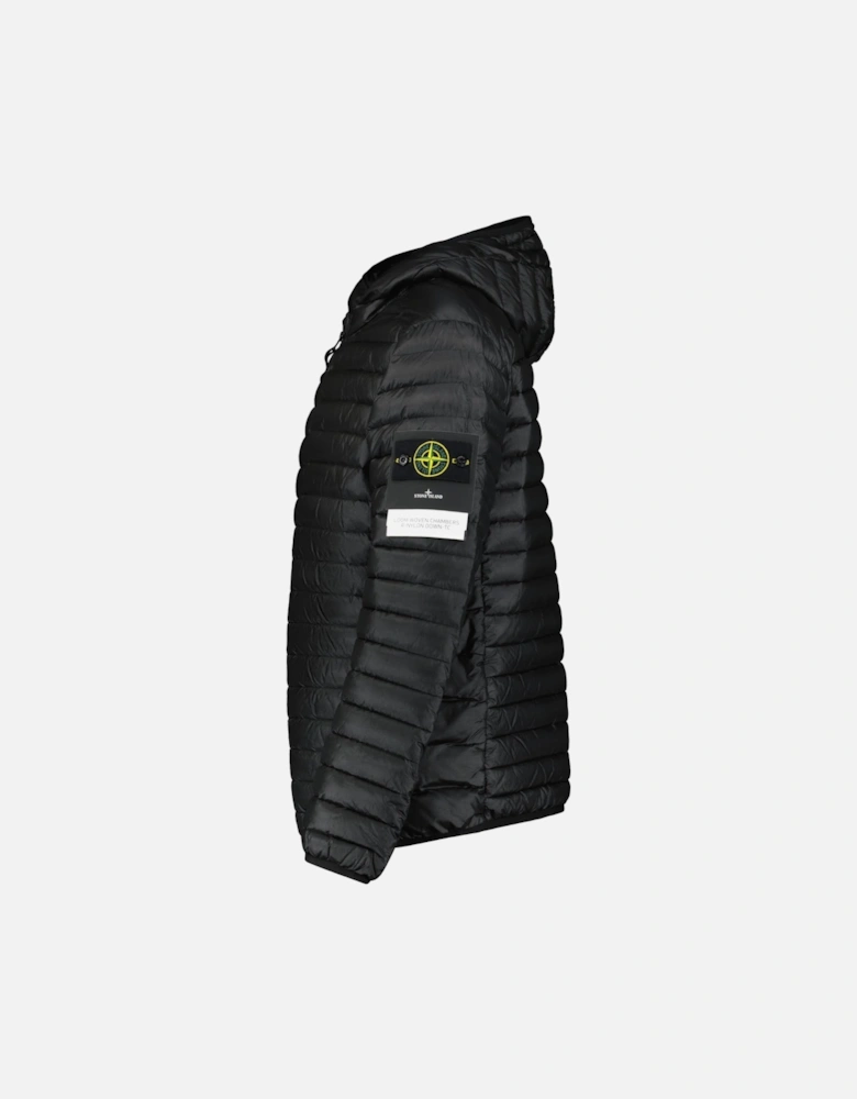 Loom Woven Down Chambers Stretch Nylon-TC Jacket Black