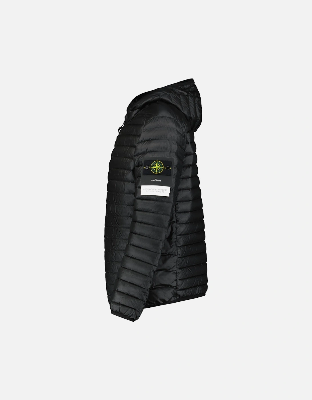 Loom Woven Down Chambers Stretch Nylon-Tc Jacket Black