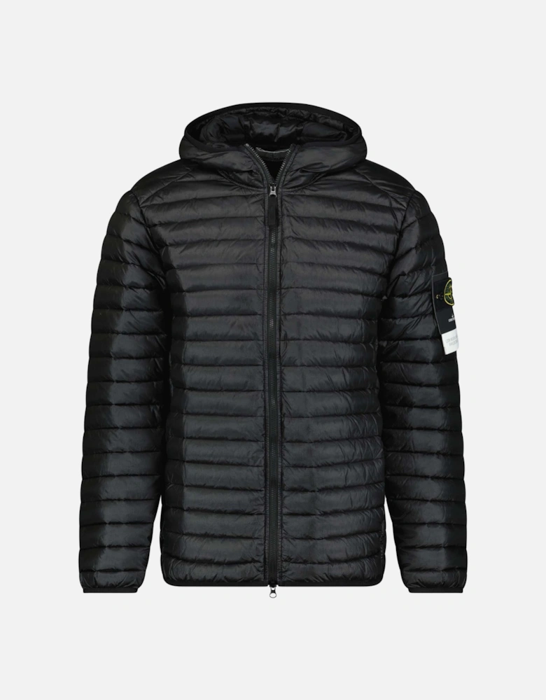 Loom Woven Down Chambers Stretch Nylon-TC Jacket Black