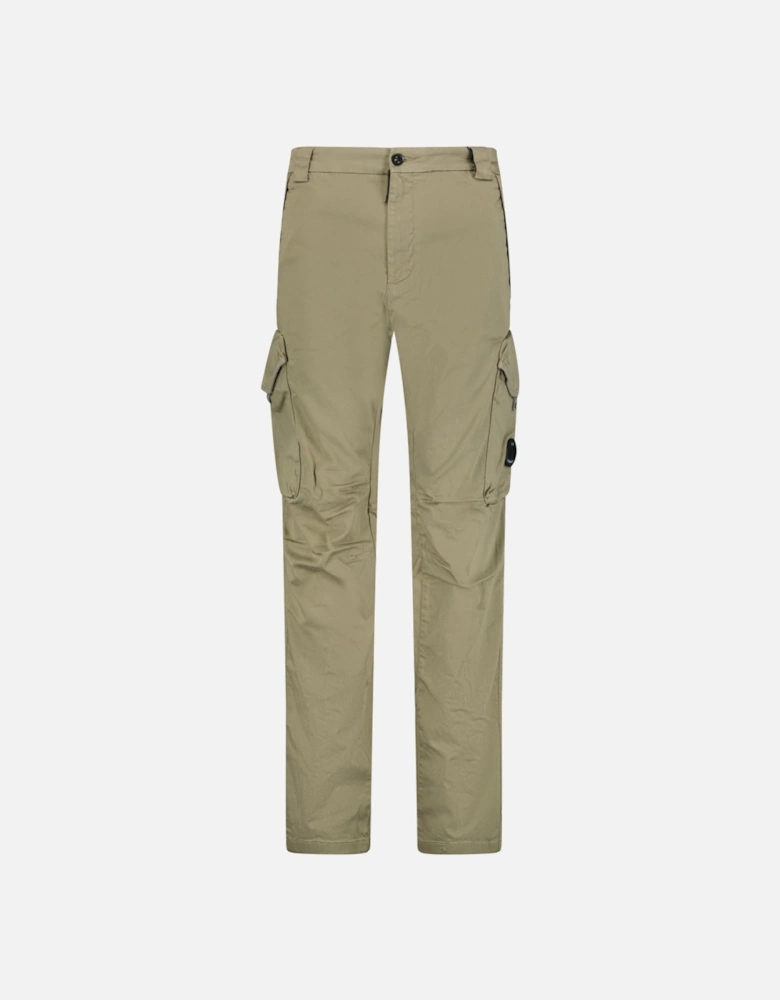 Sateen Stretch Cargo Pants Beige