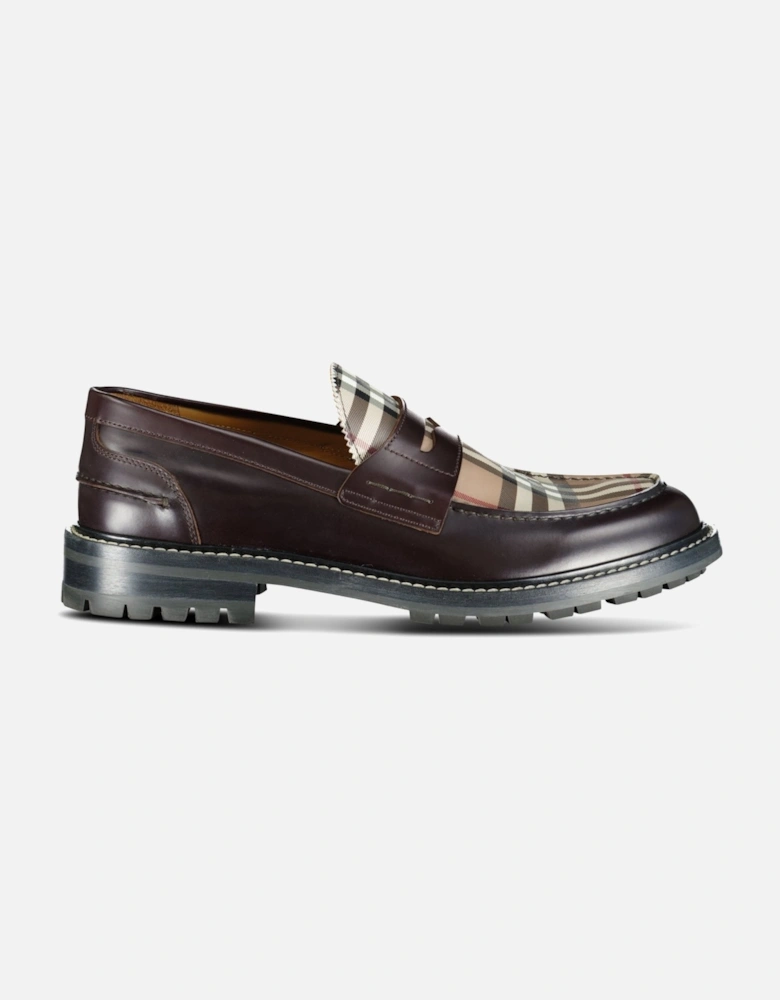 'Fred' Check Loafer Conker Brown