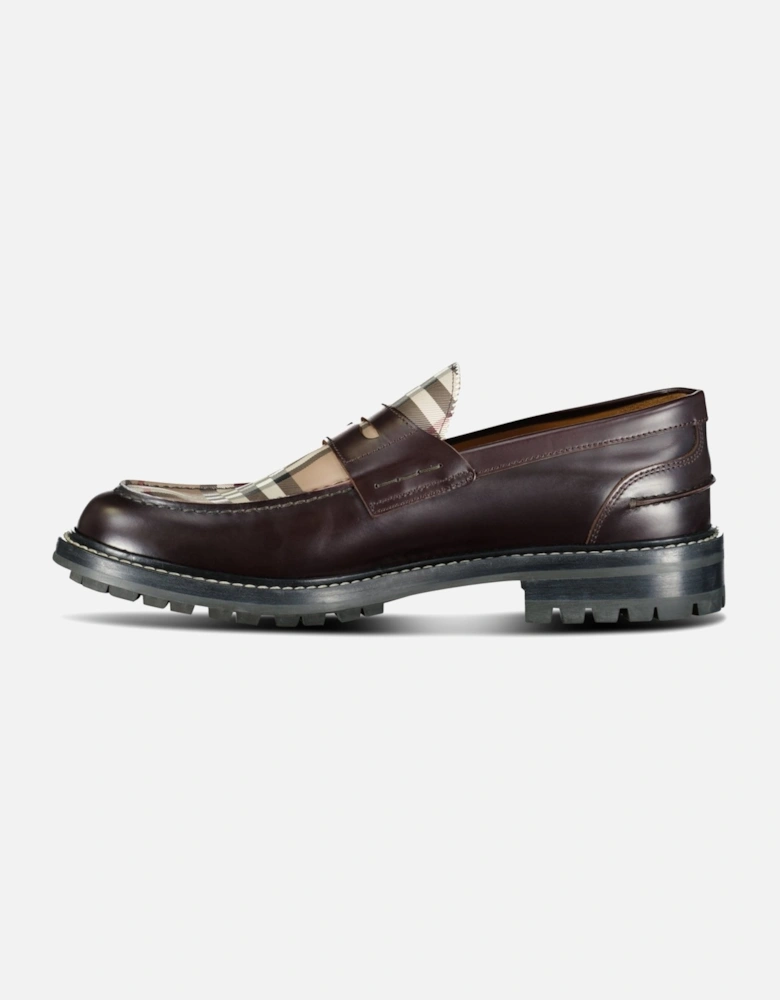 'Fred' Check Loafer Conker Brown