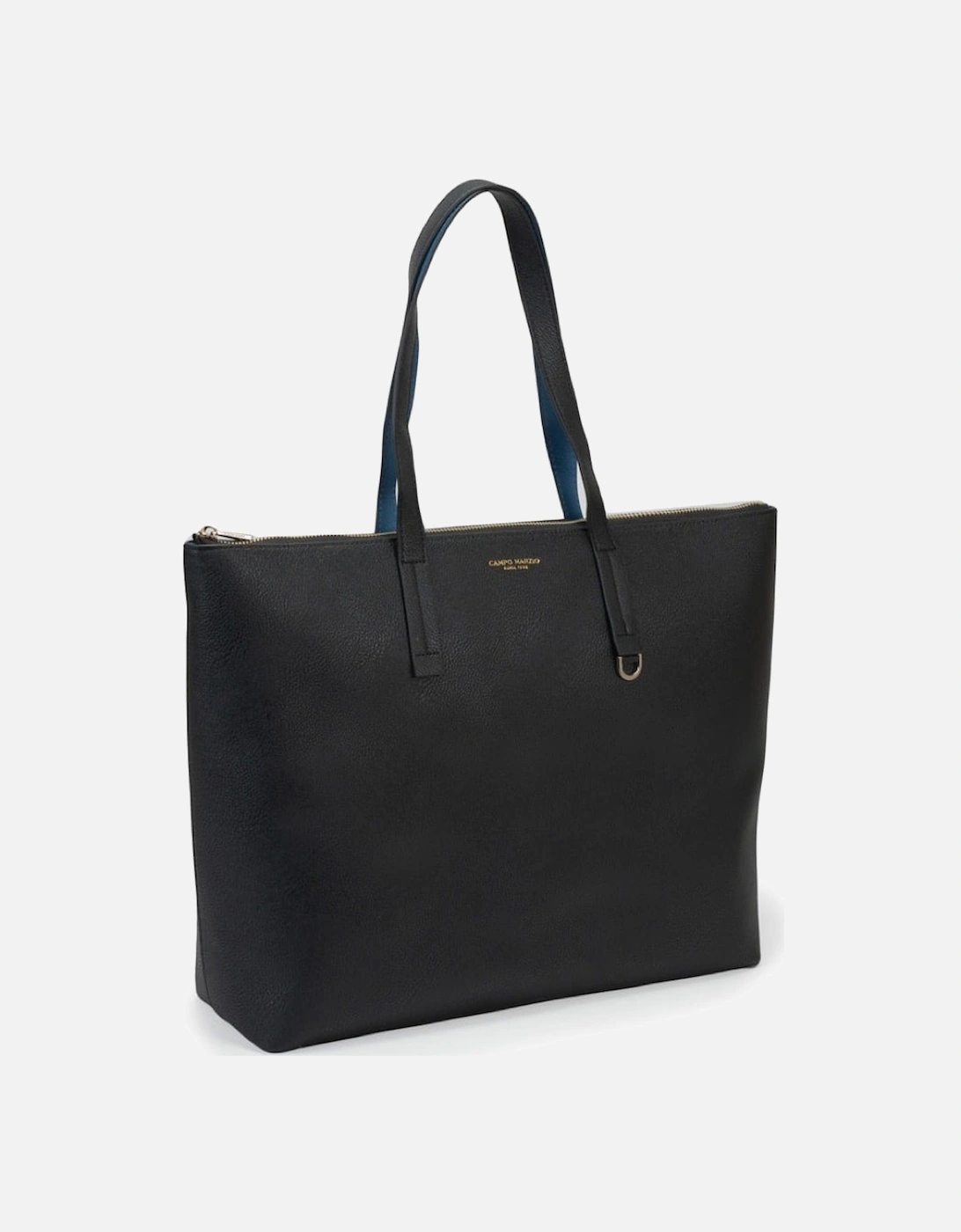 Winona Shopping Bag - Black Lapis Blue