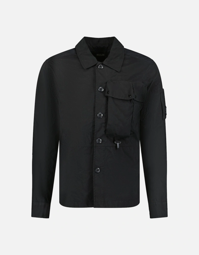 'Taylon P' Lens Overshirt Jacket Black