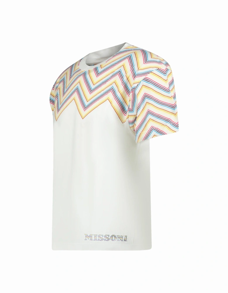 Zig Zag Logo T-Shirt White