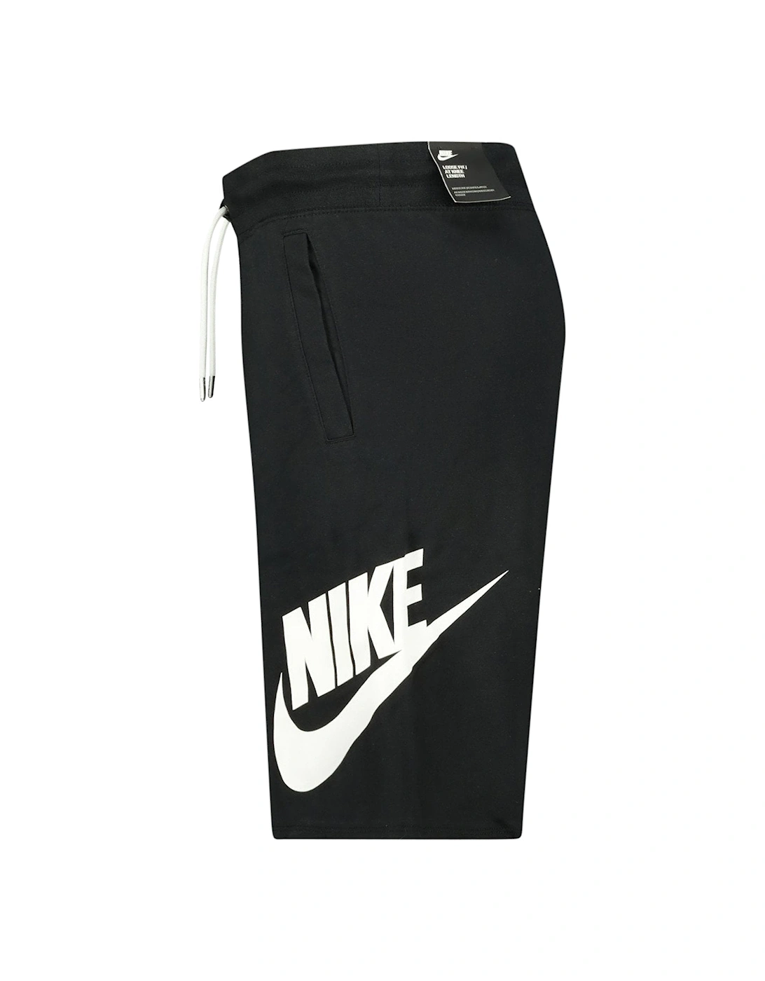 Cotton Black Shorts with Branding down leg