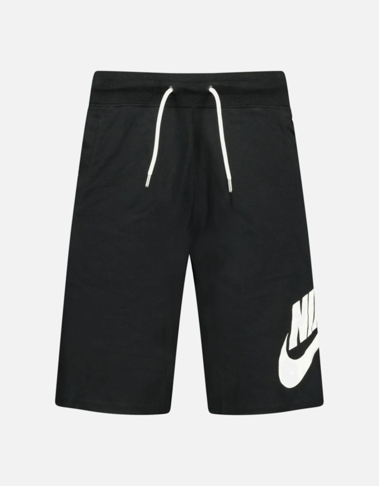 Cotton Black Shorts with Branding down leg