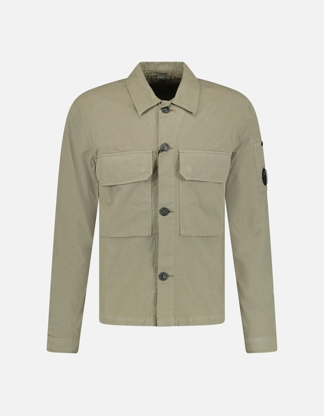 Button Up Lens Overshirt Light Khaki, 3 of 2