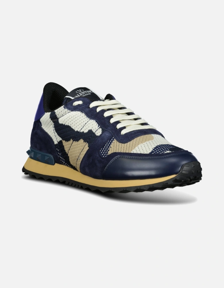 Camo Mesh Rockrunner Trainers Navy