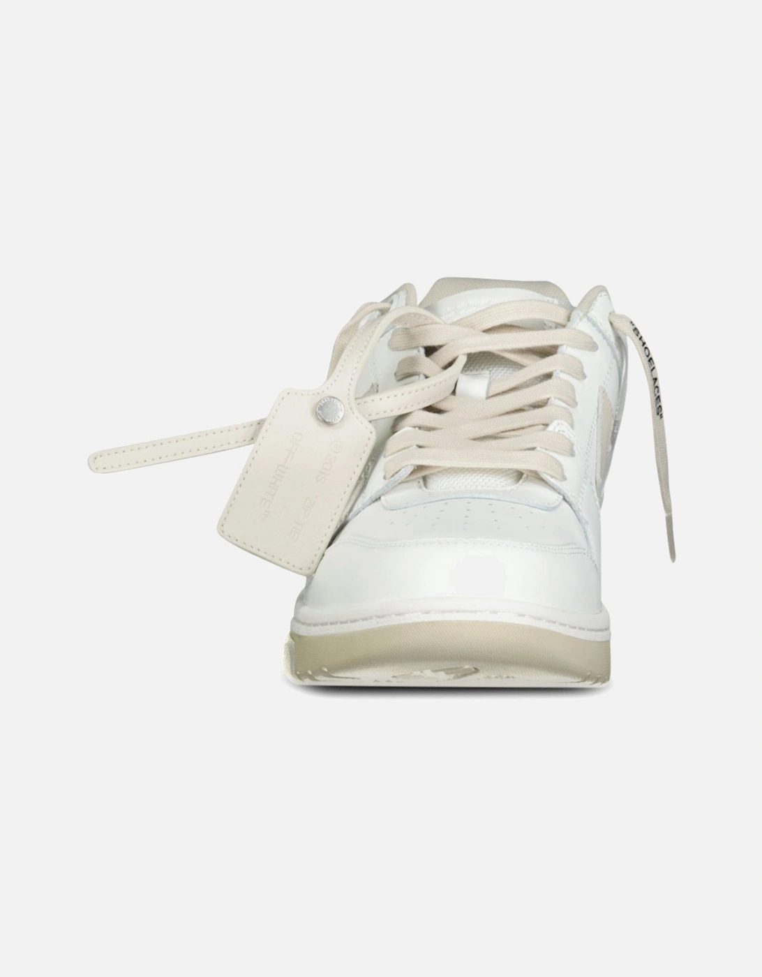 Out Of Office Calf Leather Trainer White & Beige