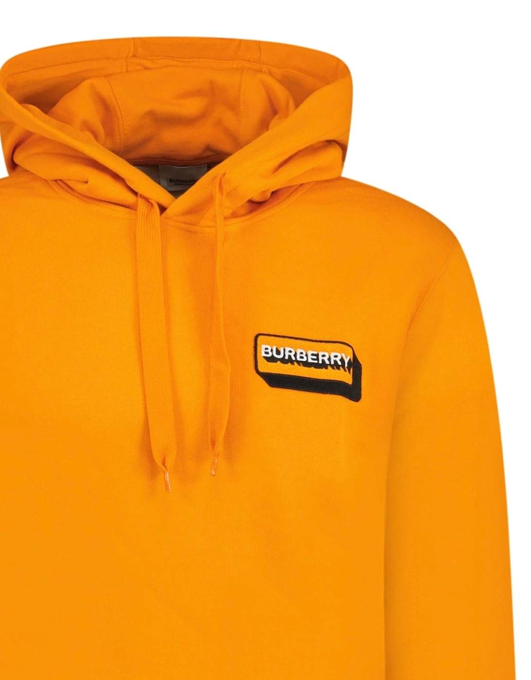 'Motterson' Patch Logo Hoodie Sweatshirt Orange