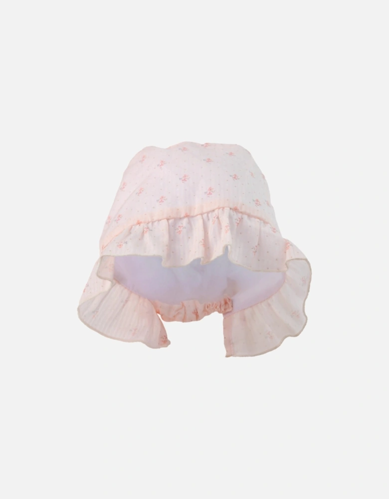 Peach Flora Bonnet