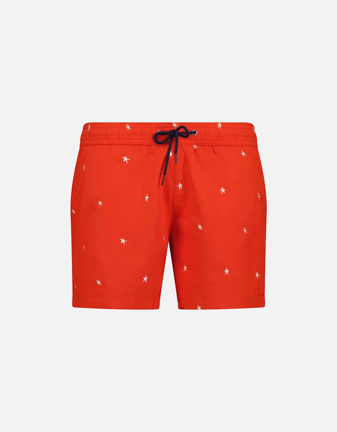 Star Print Pull-string Swim Shorts Red, 3 of 2