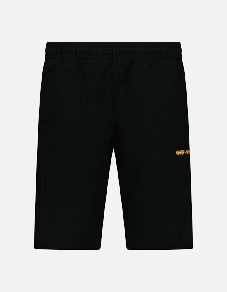 Gold Metal Arrow Shorts Black