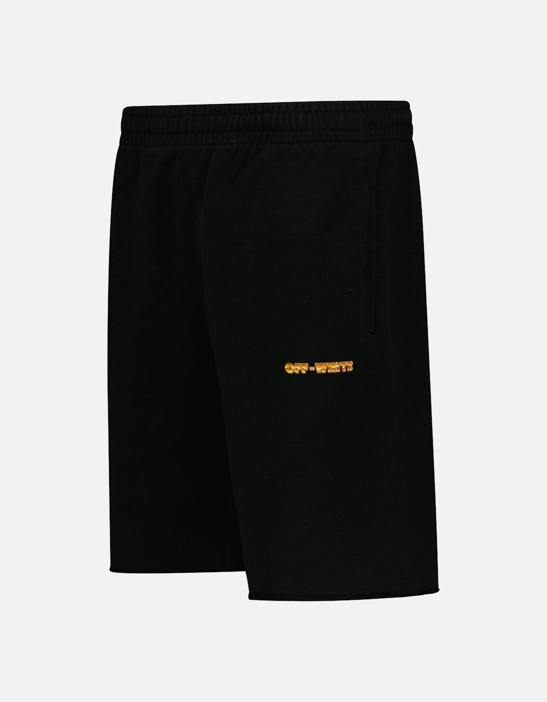 Gold Metal Arrow Shorts Black