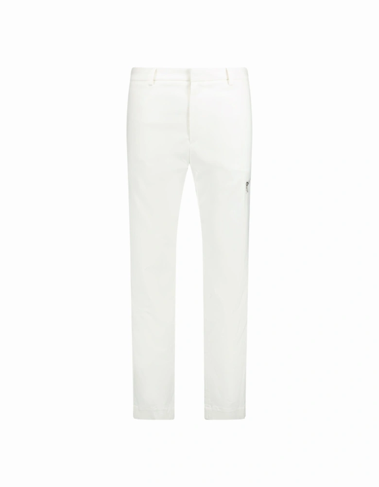 Zip Trousers White